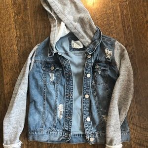 Denim and sweatshirt Jacket